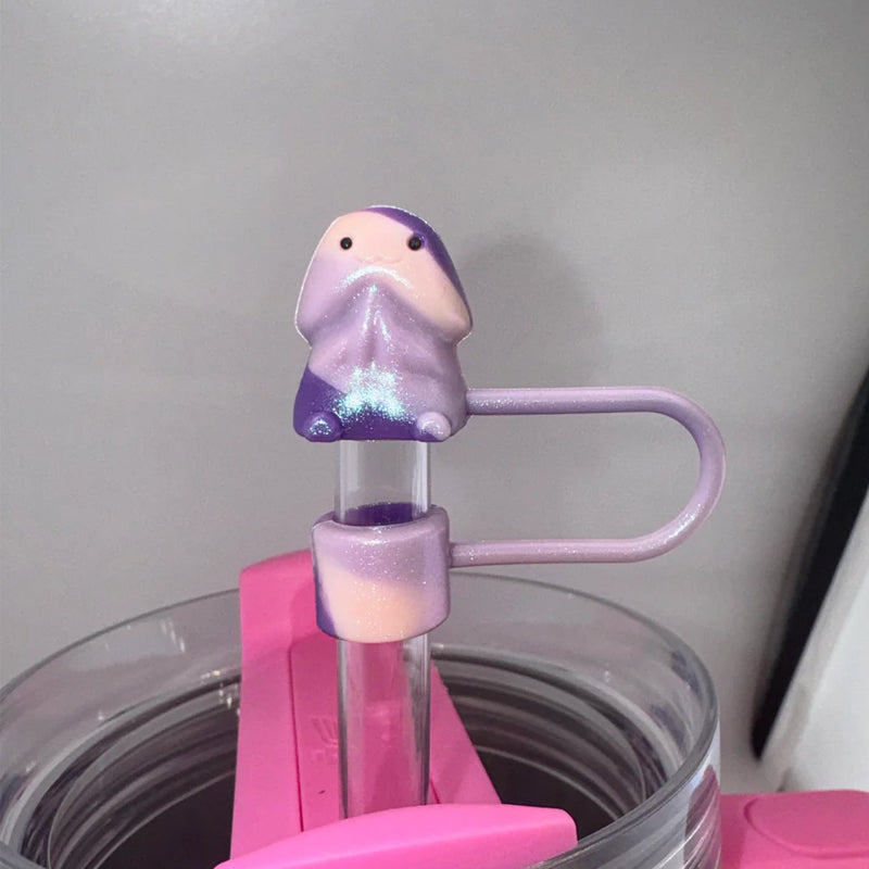 Creative Cartoon Straw Decorative Cover