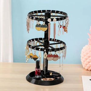 Multi-Layer Rotating Jewelry Storage Rack