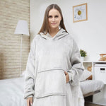 Load image into Gallery viewer, Usb Electric Heating Function Home Blanket Hooded Sweater Blanket
