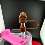 Load image into Gallery viewer, Creative Cartoon Straw Decorative Cover
