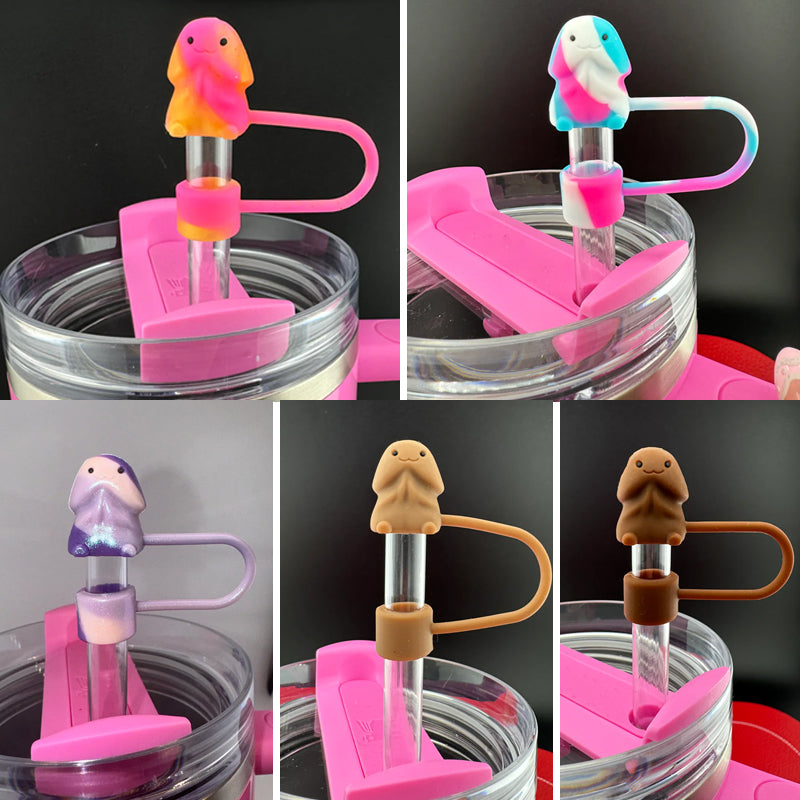 Creative Cartoon Straw Decorative Cover
