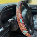 Load image into Gallery viewer, Retro Western Cowboy Car Universal Steering Wheel Cover

