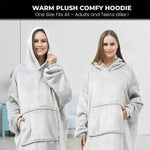 Load image into Gallery viewer, Usb Electric Heating Function Home Blanket Hooded Sweater Blanket
