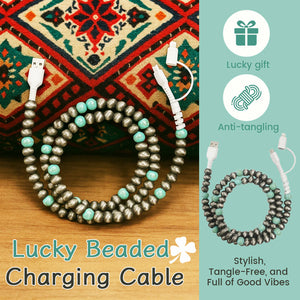 Bohemian Style Handmade Beaded Data Cable
