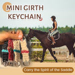 Load image into Gallery viewer, 🐴 Mini Girth Keychain — Carry the Spirit of the Saddle 🌾
