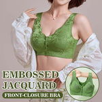 Load image into Gallery viewer, Embossed Jacquard Front-Closure Bra
