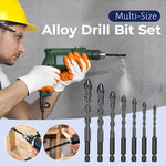 Load image into Gallery viewer, 🔩 Multi-Size Alloy Drill Bit Set (3–12mm 7PCS)
