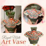 Load image into Gallery viewer, Royal Moth Art Vase – Handcrafted Ceramic Elegance 🦋🏺
