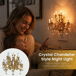 Load image into Gallery viewer, Vintage Crystal Candlestick Night Light
