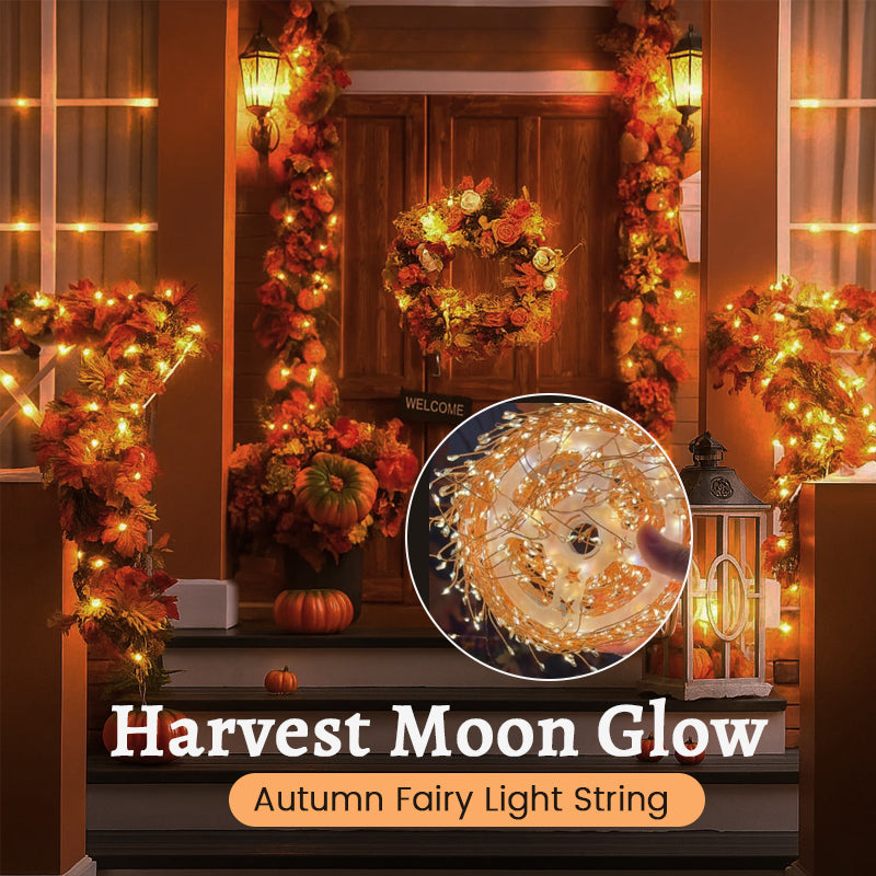 🌕 Harvest Moon Glow – Autumn Fairy Light String