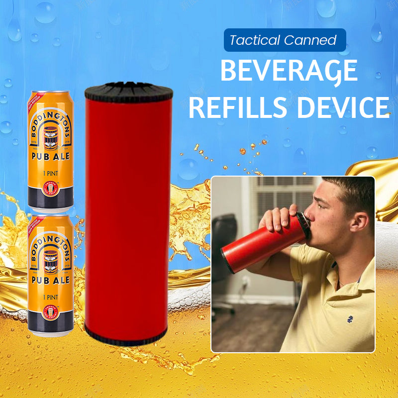 Tactical Canned Beverage Refills Device