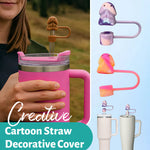 Load image into Gallery viewer, Creative Cartoon Straw Decorative Cover
