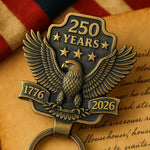 Load image into Gallery viewer, 🦅 1776–2026: America’s 250th Anniversary Commemorative Eagle Keychain

