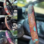 Load image into Gallery viewer, Retro Western Cowboy Car Universal Steering Wheel Cover
