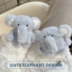 Load image into Gallery viewer, Cute Plush Elephant Earphone Protective Case
