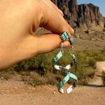 Load image into Gallery viewer, 🌵 Desert Twist: Turquoise Spiral Earrings
