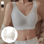 Load image into Gallery viewer, 🎁Women&#39;s Ribbed Push Up Adjustable Wireless Bra
