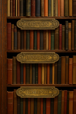 Load image into Gallery viewer, Retro style metal book classification board
