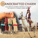 Load image into Gallery viewer, 🐴 Mini Girth Keychain — Carry the Spirit of the Saddle 🌾
