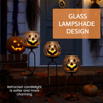 Load image into Gallery viewer, Pumpkin Glass Candlestick
