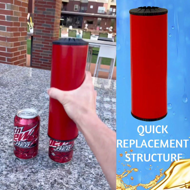 Tactical Canned Beverage Refills Device