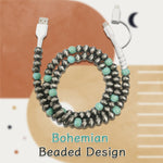 Load image into Gallery viewer, Bohemian Style Handmade Beaded Data Cable
