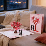 Load image into Gallery viewer, Romantic "Dancing Under the Heart Tree" 3D Greeting Card
