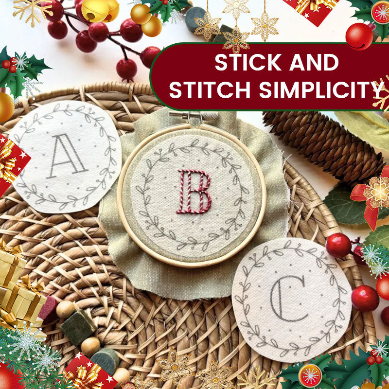 Letter Embroidery Decoration Set