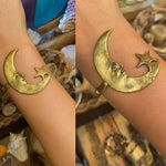 Load image into Gallery viewer, Star And Moon Pattern Open Bracelet
