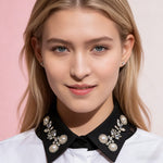 Load image into Gallery viewer, Diamond And Pearl Fake Collar
