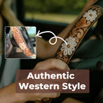 Load image into Gallery viewer, Retro Western Cowboy Car Universal Steering Wheel Cover
