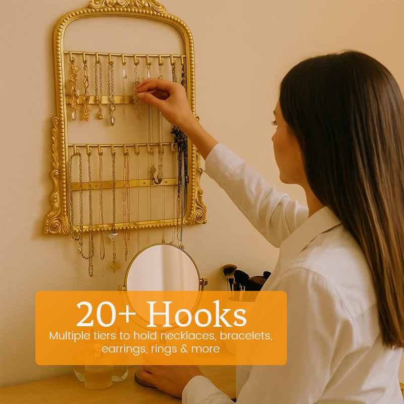 💎 Gilded Elegance Jewelry Organizer – Display Your Treasures Like Royalty