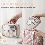 Load image into Gallery viewer, Multi-compartment travel cosmetic bag
