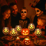 Load image into Gallery viewer, Pumpkin Glass Candlestick

