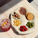 Load image into Gallery viewer, Creative Multi-grid Cream Snack Plate
