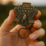 Load image into Gallery viewer, 🦅 1776–2026: America’s 250th Anniversary Commemorative Eagle Keychain
