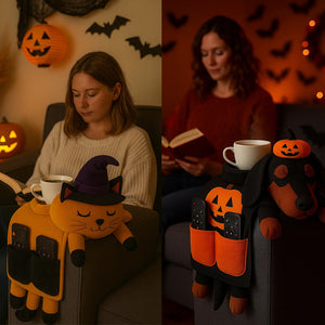 🧡 Halloween Corgi Sofa Organizer – Cozy Chaos Controller in Costume! 🎃
