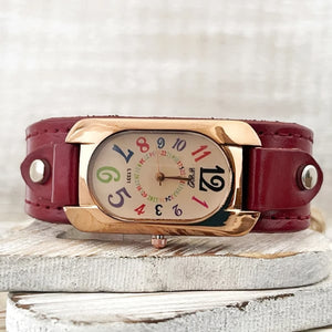 🎁Vintage Leather Quartz Stone Women's Watch