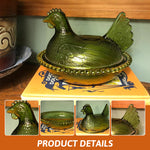 Load image into Gallery viewer, Cute Glass Hen Jar
