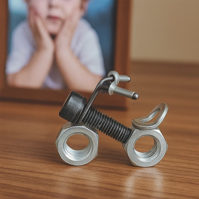 🛠️ Mini Screw Motorcycle – A Tiny Gift with a Big Heart