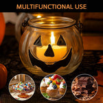 Load image into Gallery viewer, Pumpkin Glass Candlestick
