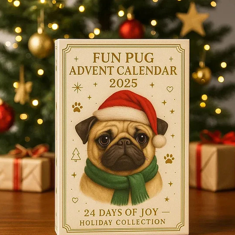 🐾🎄 Funny Pug Advent Calendar 2025