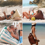 Load image into Gallery viewer, Multifunctional beach cloth bag backrest
