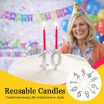 Load image into Gallery viewer, Number-shaped Birthday Candles
