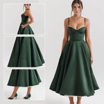 Load image into Gallery viewer, Suspender V-Neck Sleeveless Dress
