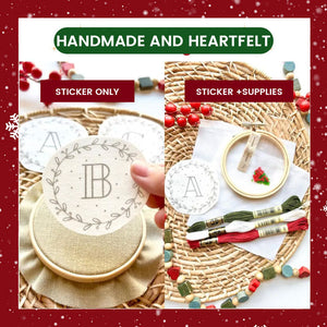 Letter Embroidery Decoration Set