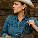 Load image into Gallery viewer, 🌵 Desert Twist: Turquoise Spiral Earrings
