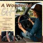 Load image into Gallery viewer, Retro Western Cowboy Car Universal Steering Wheel Cover
