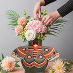 Load image into Gallery viewer, Royal Moth Art Vase – Handcrafted Ceramic Elegance 🦋🏺
