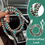Load image into Gallery viewer, Bohemian Style Handmade Beaded Data Cable
